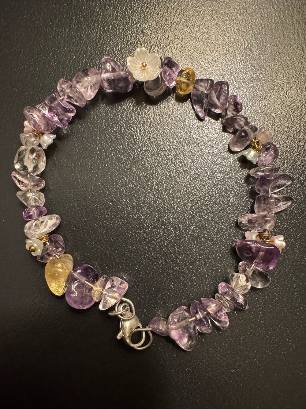 Lavender Jade Gemstone Bracelet